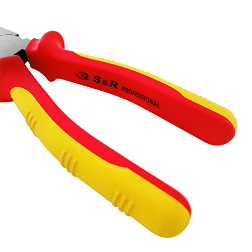 S&R VDE- Kombizange 200mm 1000V Universalzange, Backen 41 mm, VDE geprüft Serie - 5