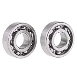 Color: plateado. Biela cigüeñal rodamiento de bola 6203 para Yamaha 50 Peewee 50 PW50 PY50 G50