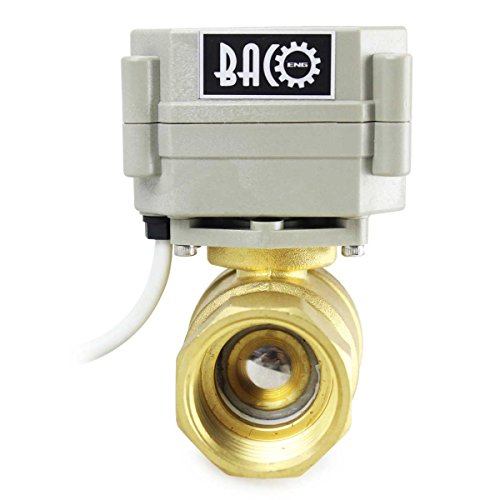 BACOENG AC110-230V 2 Wege 1″ Messing Motorkugelhahn Zonenventil CR202C 2 Drähte Elektrische Kugelventil NC - 3