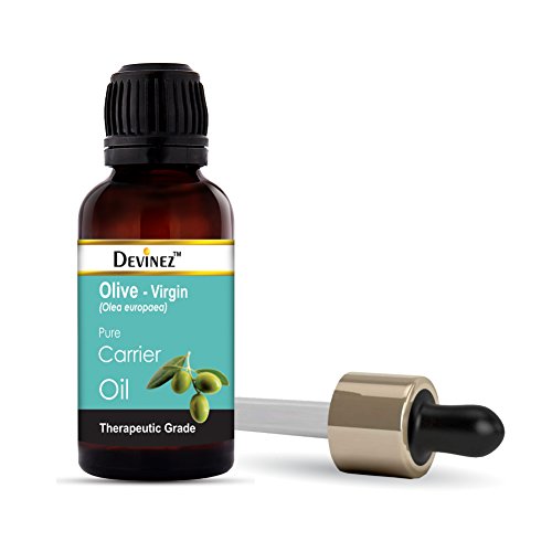 Devinez Olive Cold-Pressed Oil (Jaitun Ka Tel) - 30ml - 100% Pure Natural, Undiluted in Glass Bottle - Moisturizes Skin, Fights Signs Of Aging, Improves Skin Health, Keeps Hair Healthy