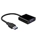 Produktbild OMORC USB 3.0 auf VGA Adapter, externe Grafikkarte, Multi-Display Konverter, unterstützt die Auflösung bis zu 1080p(HD) für PC Laptop(schwarz)