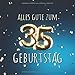Produktbild Alles Gute zum 35. Geburtstag: Gästebuch zum Eintragen mit 110 Seiten - Ballons Gold-Blau