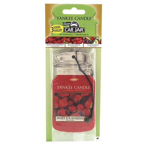 Yankee Candle 1180956E Auto und Haus Lufterfrischer Car Jar Karton Fruit-A-Licious 3 Duftbäume Verschiedene Dufte, Plastik, Mehrfarbig, 8.0 x 19.7 x 0.7 cm