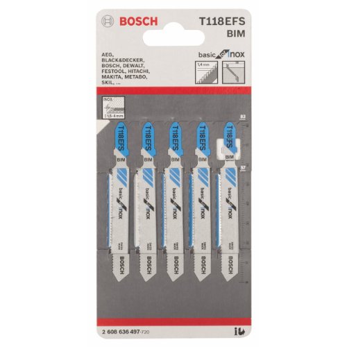 Bosch Zubehör 2608636497 Stichsägeblatt T 118 EFS - 2