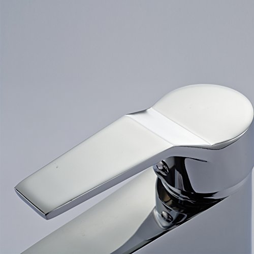 Auralum® Elegant Einhebel Mischbatterie Wasserhahn Armatur Waschtischarmatur Wasserfall Einhandmischer für Bad Badezimmer Waschbecken Spüle - 7