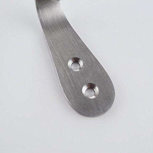 OUTOWIN Kleiderhaken Handtuchhaken 10er-Set, aus hochwertigem Edelstahl, Wandmontage, Dicke: 3mm - 5