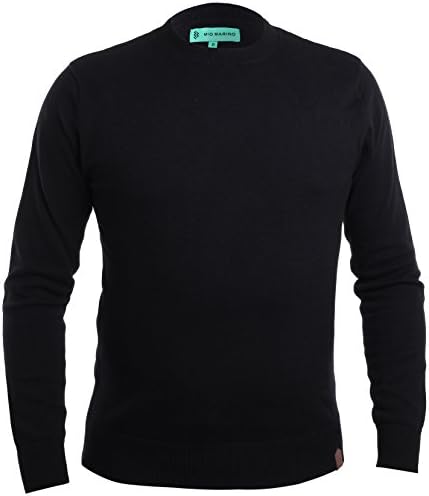 Mio Marino Mens Knitted Jumper - Cotton Lightweight Pullover Sweater