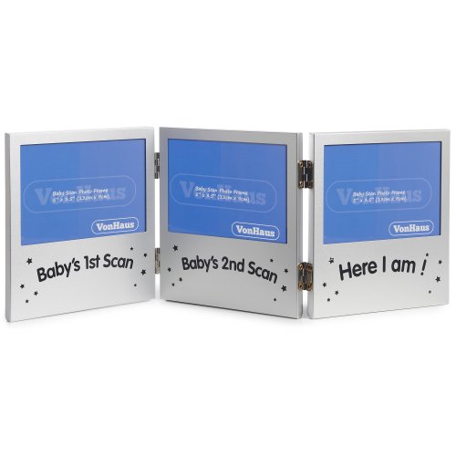 VonHaus Triple Baby Scan Ultrasound Photo Frame / Baby Gift with Free 2 Year Warranty