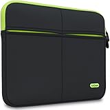 AirCase 13-Inch to 13.3-Inch Laptop Sleeve, Premium, Designer, Suave, 6-MultiUtility Pockets (Black)