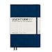 Leuchtturm1917 342925 Carnet Medium (A5), 249 pages numérotées, bleu marine, pointillés
