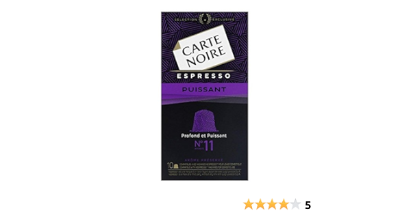 Carte Noire Capsules De Cafe Espresso Puissant Profond Puissant N 11 La Boite De 10 53g Amazon Fr Epicerie