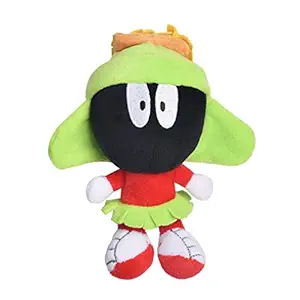 LOONEY TUNES for Pets Marvin The Martian Big Head Plush Dog Toy Stuffed Animal for Dog| Dog Toy for All Dogs | Cute Squeak Toy for Dogs in Green Yellow and Black