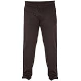 Duke - Pantalones de chándal ligeros y de felpa en talla grande modelo 'Rory' para hombre. (7XL/Negro)