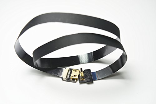 Neue schwarze FPV HDMI Kabel Micro Schnittstelle zu Mini-Schnittstelle für Gopro Sony A7SII A7RII A9 A6500 A6300 (eine umgekehrte Sockel A6000) Grad (Mikro männlichen Hdmi auf Mini Hdmi weiblich) 20CM - 4
