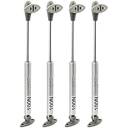 Hettich 100N Hydraulique Amortisseur de Porte Armoire Meuble de Cuisine Abattant Ressort Verin à Gaz 49682 Soutien pour Levage de Meuble Relèvement Support Charnière Fermeture Douce Lot de 4