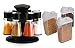 Slings Multipurpose Revolving Plastic 8 Piece Spice Masala Rack & Cereal Dispenser Easy Flow Storage Jar 750Ml 3 Pcs Set - Combo (Color May Vary) RS.649.00