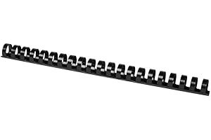 Q-Connect Dorsi a Spirale in PVC per Rilegatura A4-21 Anelli 18 mm - Fino a 150 FF Nero - conf. 50 pz - KF32114