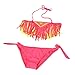 Produktbild Mädchen Bikini Yesmile Kinder Baby Quaste Bikini Set Mädchen Nylon halter neck Mode Bademode Badeanzug Kinder bandage Sexy Sommer Monikini (40, Rot)