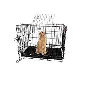 Jainsons Pet Products? Dog Black Cage/Crate/Kennel with Removable Tray 36x22.5x26 inch