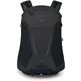 Osprey Hikelite Unisex Hiking Backpack, 18L, Raven Black | Travel Backpack, Camping Backpack, Rain Cover, Wet Weather Carry,