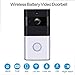 Produktbild YMMONLIA Video Türklingel Wi-Fi aktiviert drahtlose Türklingeln mit Zwei-Wege-Audio-Motion-Sensor und Nachtsicht 1080p HD Video (eingebaute 8G-Karte,Lautsprecher)-Viele Telefonverbindung, white