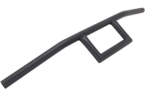 USTPO Moto 7/8 "guidon café Racer boîte fenêtre attaque Style guidon 22 MM universel pour Cruiser Bobber Application personnalisée noir