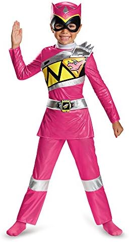 Power Rangers Dino Charge Pink Toddler Deluxe Costume 4-6, Large (4-6x), Pink