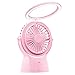 Produktbild Uonlytech USB Lade Handheld Fan Mini led schreibtischlampe Fan mit Lade Schatz für Office Home (Rosa)