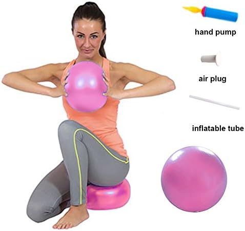 APig Pilates Gym Ball, Gymnic Exercise Soft Ball, Bearing up to 4000 lbs - 5 Colours & 2