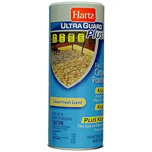Hartz Mountain 02265 UltraGuard Plus Flea and Tick Carpet Powder