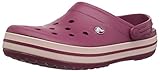 Farbe: rosa crocs Unisex-Erwachsene Crocband U\' Clogs, Rot (Pomegranate/Rose Dust 6or), 39/40 EU