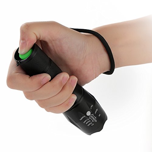 Moobom CREE-T6 900 Lumen-Lampe justierbarer Fokus Zoomable 2-in-1 tragbare Taschenlampe weißes Licht / UV-Licht für Scheck Banknoten Kreditkarte Camping Wandern Fischen Jagen - 4