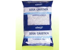 DIRNA Sosa cáustica escamas en bolsa 1 kg - Caja 12 unidades