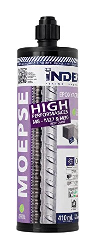 INDEX Fixing Systems MOEPSE - Anclaje químico para grandes cargas en elementos macizos y huecos (epoxi-acrilato sin estireno, 410 ml)
