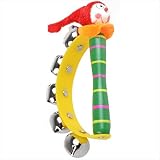 Vovotrade Baby-Regenbogen Musikinstrument -Spielzeug aus Holz Klingel-Ring Handbell Rattle - 3