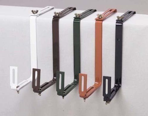 2x Balkonkastenhalter Balkonkastenhalterung Balkonkasten Braun Blumenkastenhalter