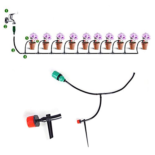 JOYOOO 25m Automatisch Gartenpflanze Gewächshaus Bewässerungssystem - 3