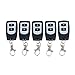 Price comparison product image BQLZR Chip1527 Waterproof 433MHz 2CH Wireless 30-50M Remote Control Learning Code Transmitter with AB-Key Button Pack of 5