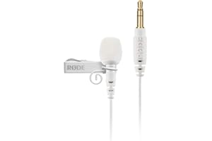 RØDE RODE Lavalier Go Lavalier Professionale, Microfono da Bavero Trasmissione, Realizzazione di Film, Creazione di Contenuti, Posizione e Registrazione Vocale in Studio, Bianco