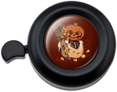 GRAPHICS & MORE Jack O Lantern Halloween Candy Sugar Salt Bae Pumpkin Bicycle Handlebar Bike Bell