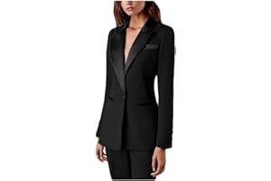 BOTONG Women's Two Piece Office Lady Suit Slim Fit Blazer Pants Business Suit Set Casual Wear Outfit Prom Suit