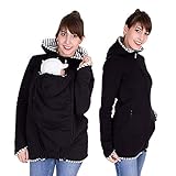 Starke Reißverschlüsse und Druckknöpfe, Pullover-Babytrage-Hoodie; Mit zwei Seitentaschen zum Verstauen von Kleinigkeiten und einer Kapuze hinten; sehr warm und gemütlich