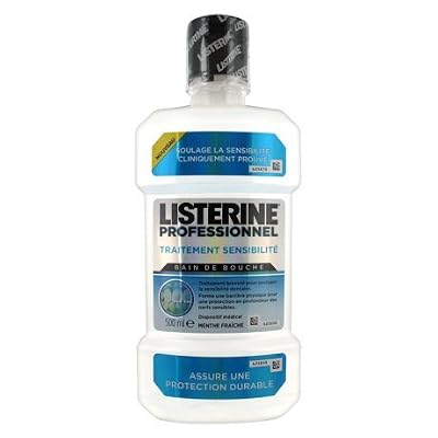 Listerine Professionnel Bain de Bouche Traitement Sensibilité Bout 500 ml - Lot de 2