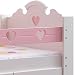 YJBE Loft Bed With Stairs and Drawer Storage Toddler Furniture Princess or Captain (Pink Princess)