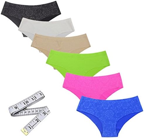 Women's Invisible Seamless Bikini Underwear Intimates Briefs Back Coverage Hipster(3 Pack OR 6 Pack)