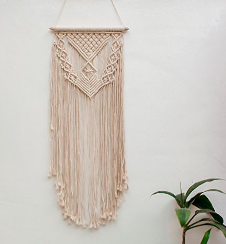 Handmade Macrame Wall Hanging- Macrame Tapestry - Woven Wall Art - Bohomian Wall Decor- Textile Wall hanging – Size-30”L X 12”W