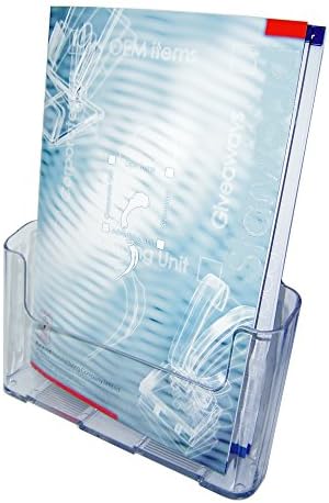 6 x A4 Desktop Single Pocket PORTRAIT Leaflet Holders Brochure Dispensers 11A4S