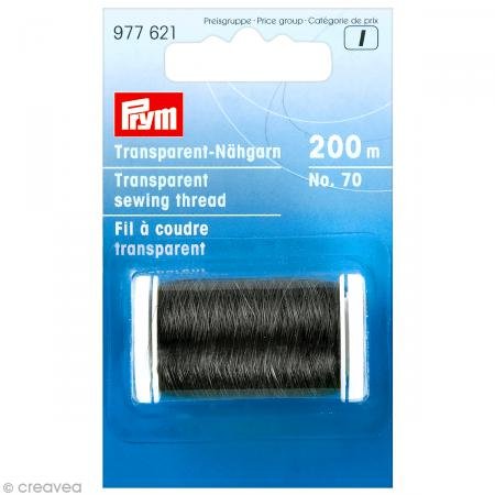 Nähfaden transparent dunkel 200 m (0,01 ¤/m) 977621