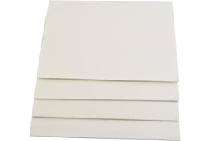 Daaxing Feuilles de couverture d'isolation en fibre céramique A4, Joint d'isolation haute température, Papier de joint céramique A4 résistant à la chaleur pour tuyaux de conduit, portes de nettoyage