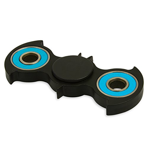 BATMAN HAND SPINNER, Durable and Quiet with Si3N4 High Quality Hybrid Bearing  High Speed Fidget Spin Toy for Anxiety ADHD Autism Boredom Focus Quitting Smoking with Smooth Acrylic Frame (Not 3D Printed)